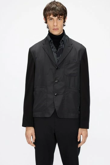 Ted Baker Black Sunn Jersey And Nylon Blazer 6 Ted Baker Black Sunn Jersey And Nylon Blazer - Image 4