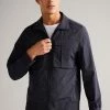 Ted Baker Mens Blue Balta Lightweight Funnel Neck Bomber Jacket -TED BAKER Sales Store unnamed file 2699