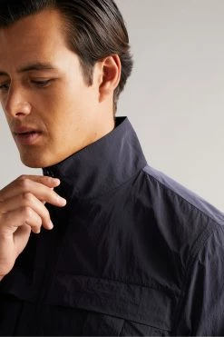 Ted Baker Mens Blue Balta Lightweight Funnel Neck Bomber Jacket -TED BAKER Sales Store unnamed file 2701