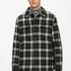 Ted Baker Grey Incline Checked Wool Wadded Overshirt -TED BAKER Sales Store unnamed file 2704