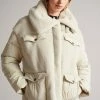 Ted Baker Liilla Cream Mixed Fabric Borj Padded Jacket -TED BAKER Sales Store unnamed file 2710
