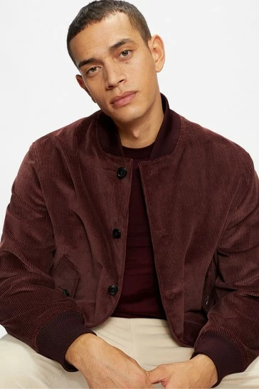 Ted Baker Mens Purple Planett Jumbo Cord Bomber Jacket 8 Ted Baker Mens Purple Planett Jumbo Cord Bomber Jacket - Image 6