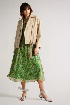 Ted Baker Valerii Ivory Oversized Biker Jacket -TED BAKER Sales Store unnamed file 2736