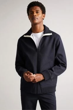 Ted Baker Scotby Navy Reversible Harrington Jacket -TED BAKER Sales Store unnamed file 2749