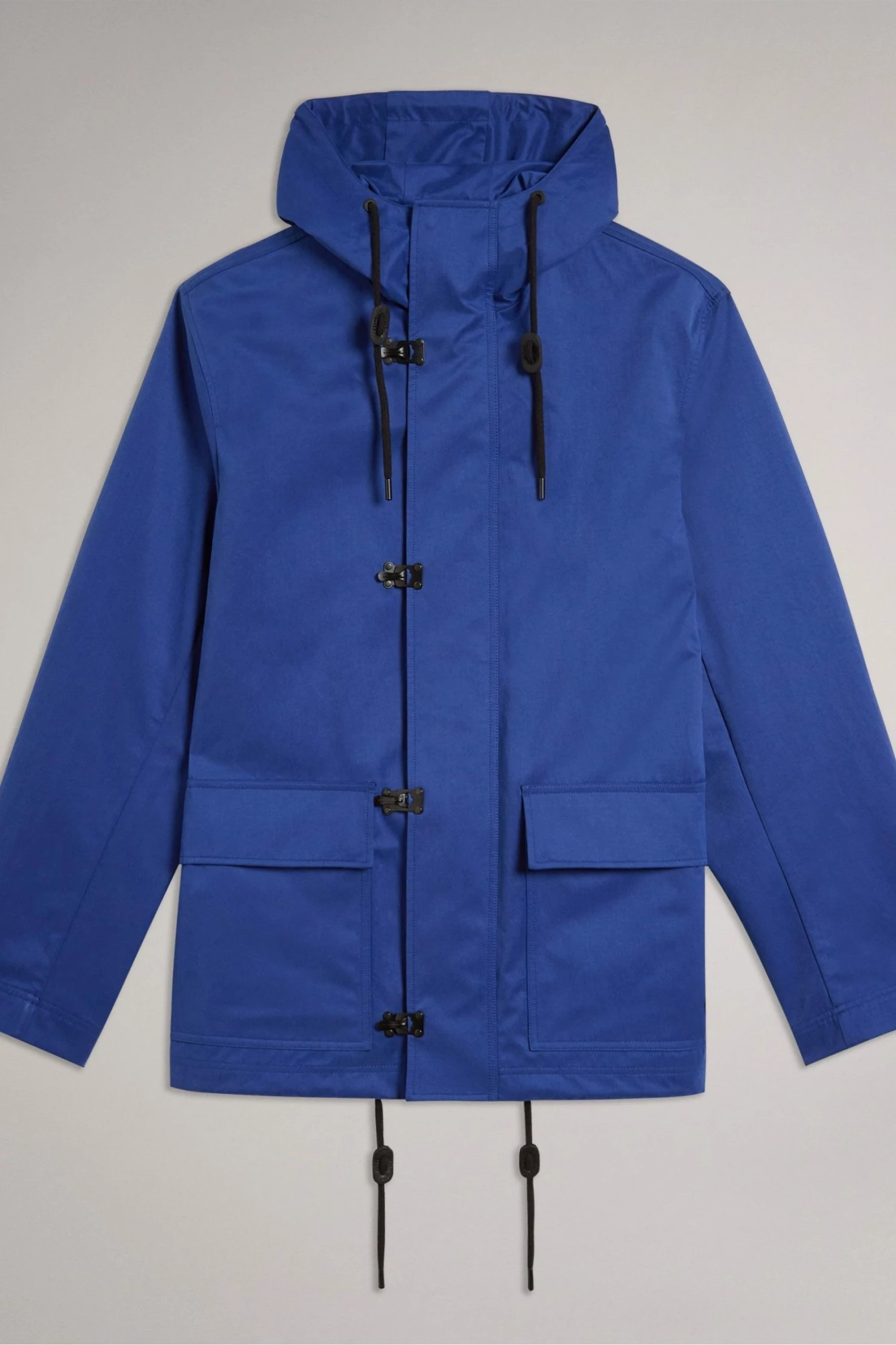 Ted Baker Litton Blue Textured Hooded Jacket 6 Ted Baker Litton Blue Textured Hooded Jacket - Image 4