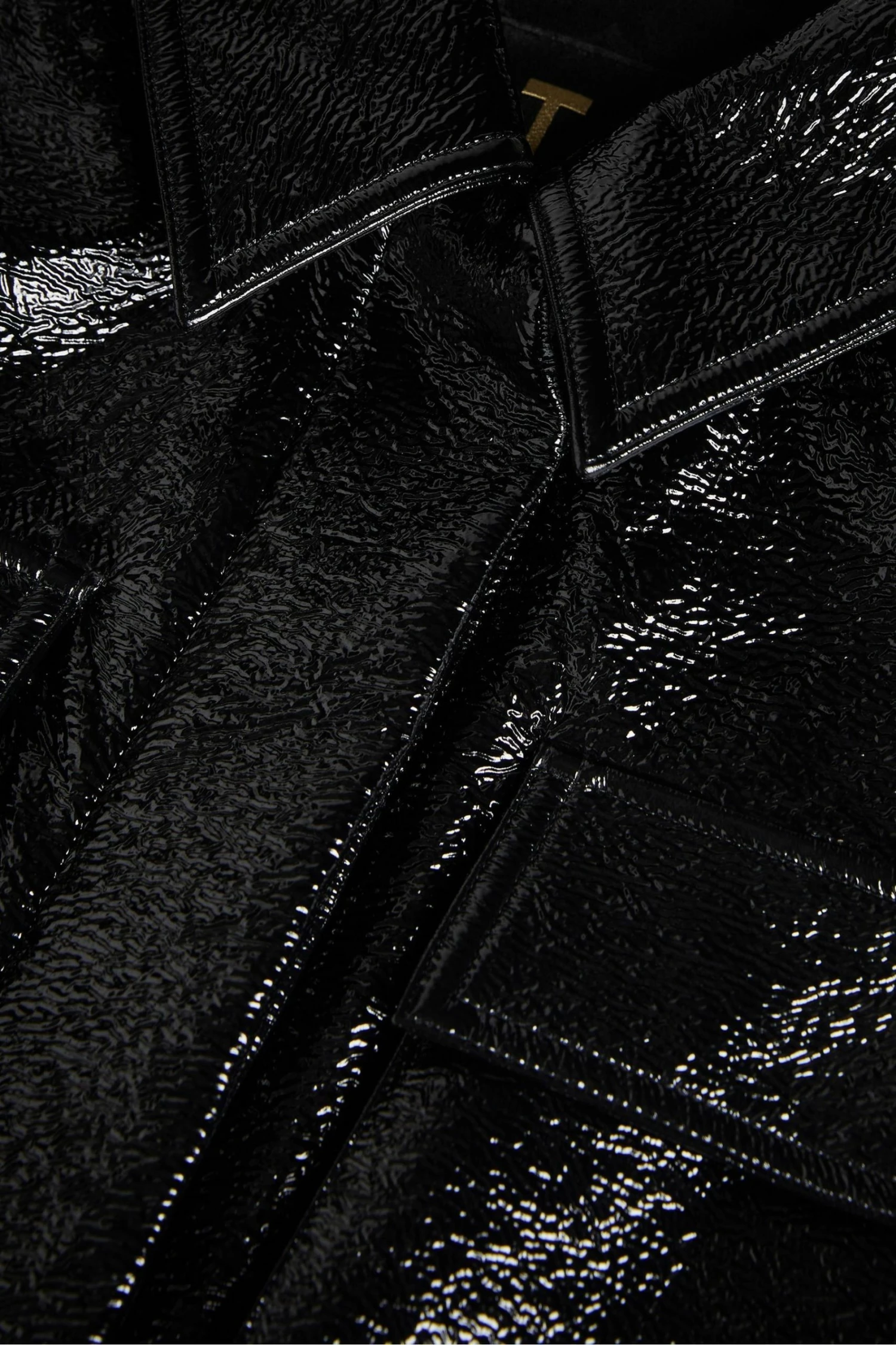 Ted Baker Black Foziey Textured Vinyl Field Jacket 6 Ted Baker Black Foziey Textured Vinyl Field Jacket - Image 4