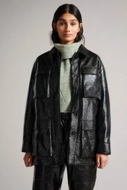 Ted Baker Black Foziey Textured Vinyl Field Jacket 11 Ted Baker Black Foziey Textured Vinyl Field Jacket -TED BAKER Sales Store unnamed file 2777
