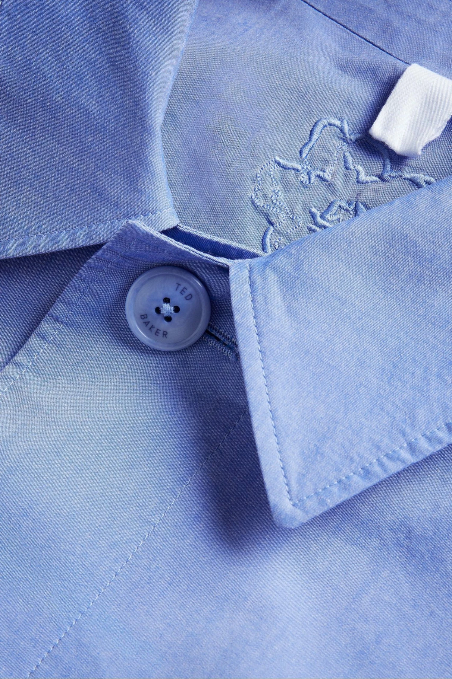 Ted Baker Ordie Blue Shot Cotton Mac 7 Ted Baker Ordie Blue Shot Cotton Mac - Image 5