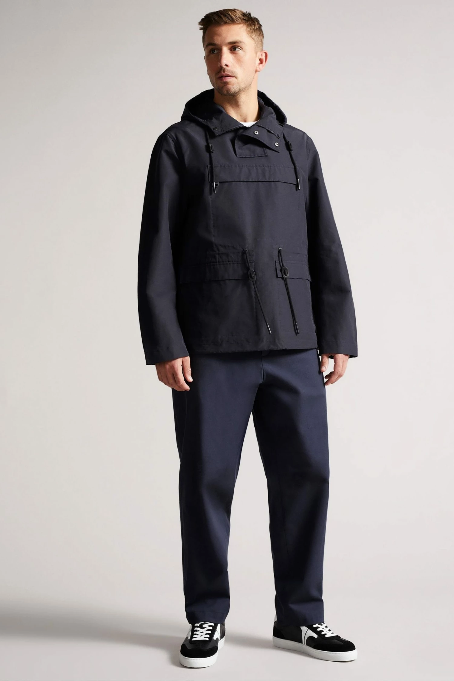 Ted Baker Hermon Navy Blue Overhead Jacket 5 Ted Baker Hermon Navy Blue Overhead Jacket - Image 3