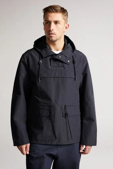 Ted Baker Hermon Navy Blue Overhead Jacket 8 Ted Baker Hermon Navy Blue Overhead Jacket - Image 6