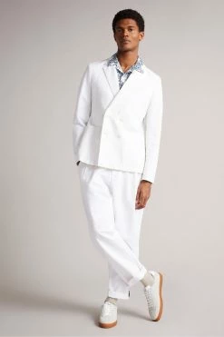 Ted Baker Ithon White Ottoman Double Breasted Blazer 10 Ted Baker Ithon White Ottoman Double Breasted Blazer -TED BAKER Sales Store unnamed file 2821