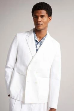 Ted Baker Ithon White Ottoman Double Breasted Blazer 13 Ted Baker Ithon White Ottoman Double Breasted Blazer -TED BAKER Sales Store unnamed file 2824