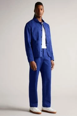 Ted Baker Ivel Blue Texture Block Jacket -TED BAKER Sales Store unnamed file 2833