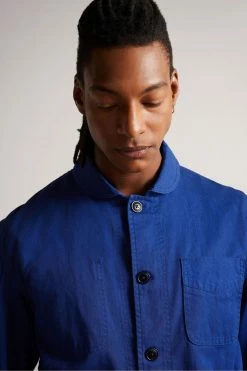 Ted Baker Ivel Blue Texture Block Jacket -TED BAKER Sales Store unnamed file 2834