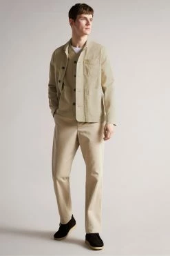 Ted Baker Ivel Cream Texture Block Jacket -TED BAKER Sales Store unnamed file 2840