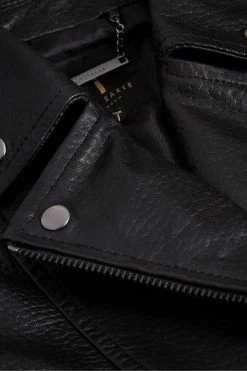 Ted Baker Oversized Tiano Black Biker Jacket 11 Ted Baker Oversized Tiano Black Biker Jacket -TED BAKER Sales Store unnamed file 2847