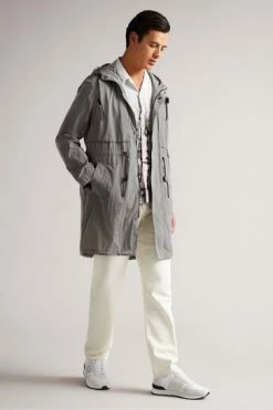 Ted Baker Grey Atrim Lightweight Parka Jacket -TED BAKER Sales Store unnamed file 2855