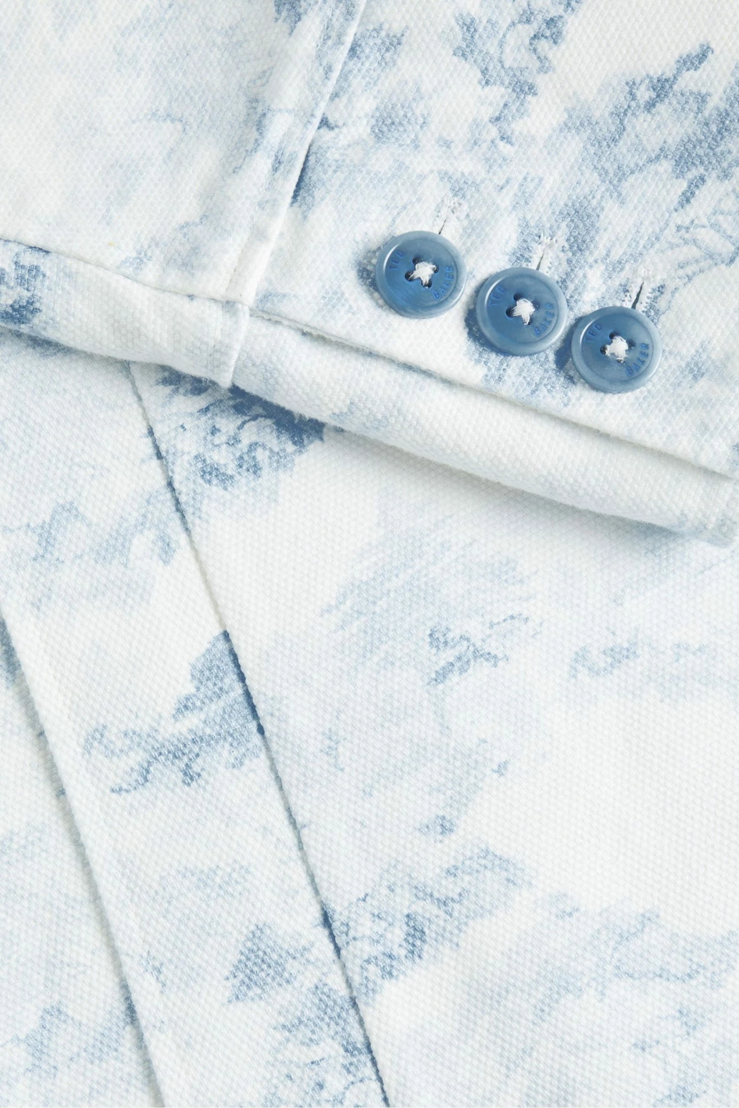 Ted Baker Horden Blue Printed Mac Jacket 5 Ted Baker Horden Blue Printed Mac Jacket - Image 4