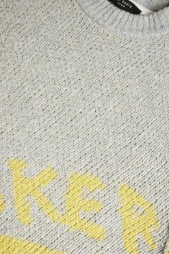 Ted Baker Grey-Marl Windmer Ls Branded Crew Neck Jumper -TED BAKER Sales Store unnamed file 2869