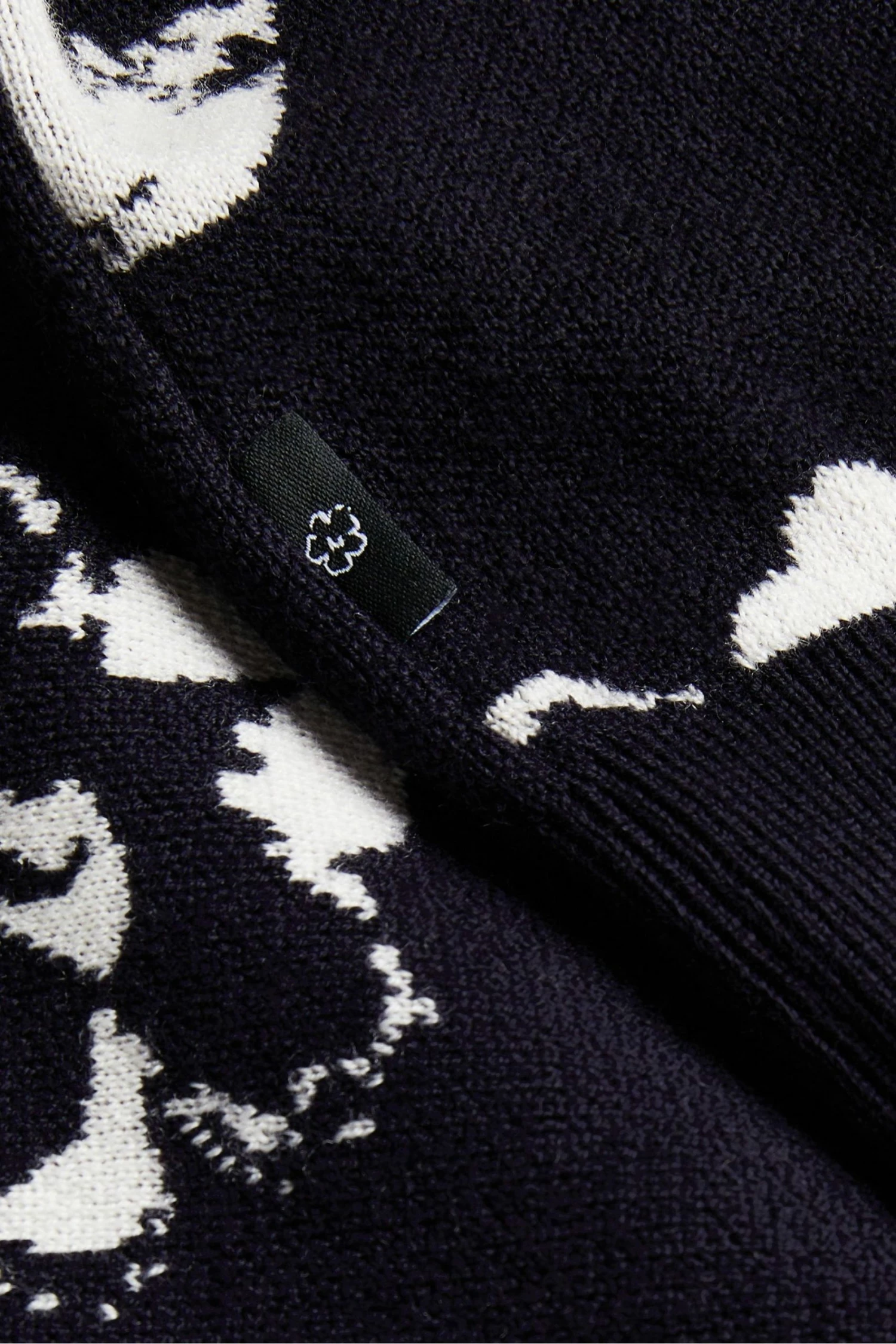 Ted Baker Navy Blue Sandsen Flower Graphic Crew Neck Jumper 6 Ted Baker Navy Blue Sandsen Flower Graphic Crew Neck Jumper - Image 4