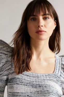 Ted Baker Aspel White Cotton Sleeve Detailed Knit Jumper 11 Ted Baker Aspel White Cotton Sleeve Detailed Knit Jumper -TED BAKER Sales Store unnamed file 2887