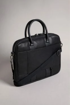 Ted Baker Nevver Black Striped Pu Document Bag -TED BAKER Sales Store unnamed file 289