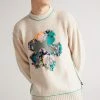 Ted Baker Natural Saltair Flower Graphic Crew Neck Jumper -TED BAKER Sales Store unnamed file 2890