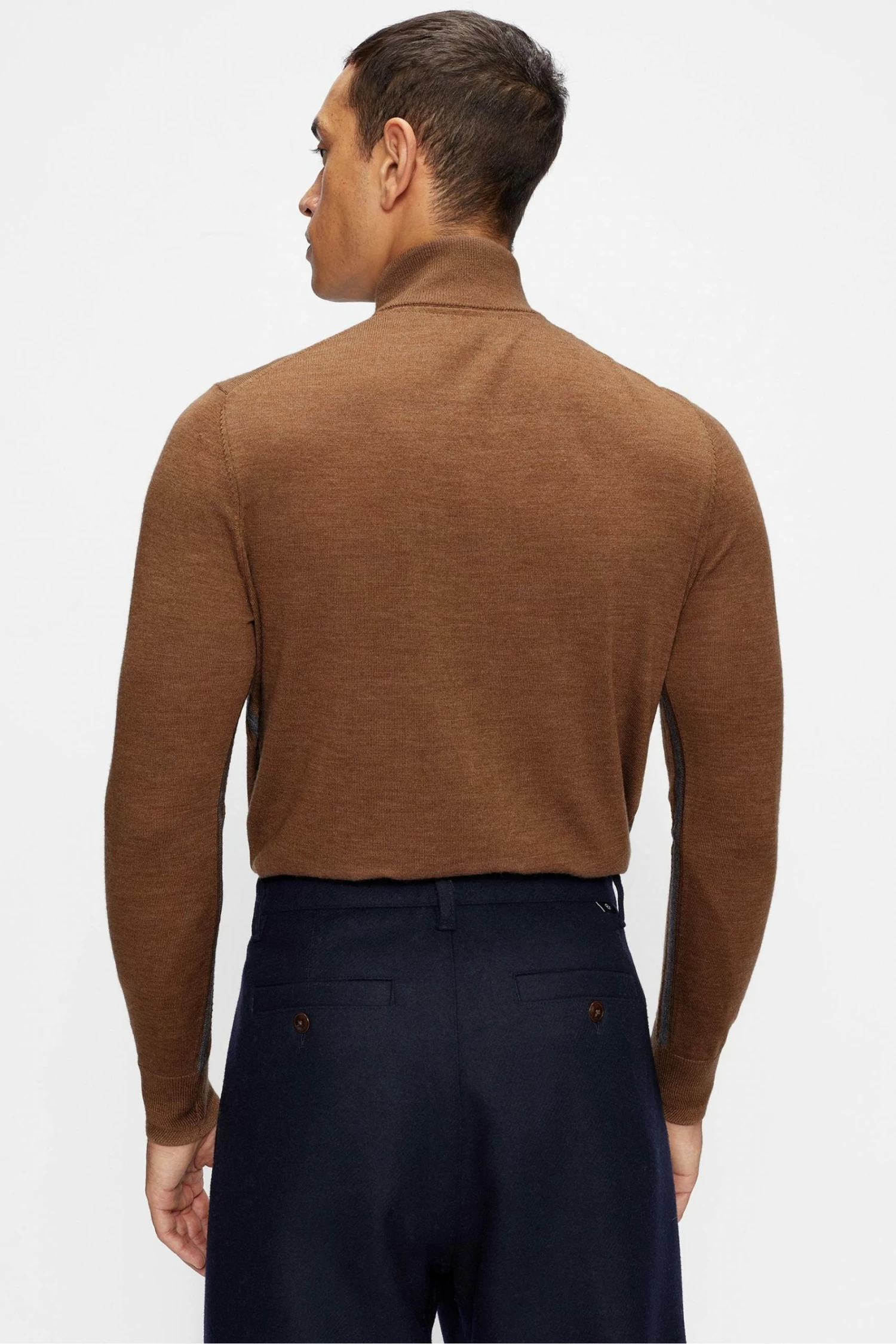Ted Baker Brown Tooting Ls Core Half Zip Jumper 4 Ted Baker Brown Tooting Ls Core Half Zip Jumper - Image 2