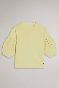 Ted Baker Capria Yellow Full Needle Puff Sleeve Knit Top 14 Ted Baker Capria Yellow Full Needle Puff Sleeve Knit Top -TED BAKER Sales Store unnamed file 2918