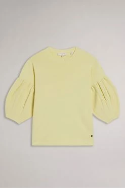 Ted Baker Capria Yellow Full Needle Puff Sleeve Knit Top 17 Ted Baker Capria Yellow Full Needle Puff Sleeve Knit Top -TED BAKER Sales Store unnamed file 2921