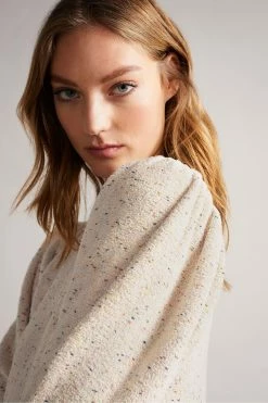 Ted Baker Inge White Balloon Sleeve Crop Knit Jumper -TED BAKER Sales Store unnamed file 2930