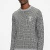 Ted Baker Grey Sprin Ls Patterned Crew Neck -TED BAKER Sales Store unnamed file 2979