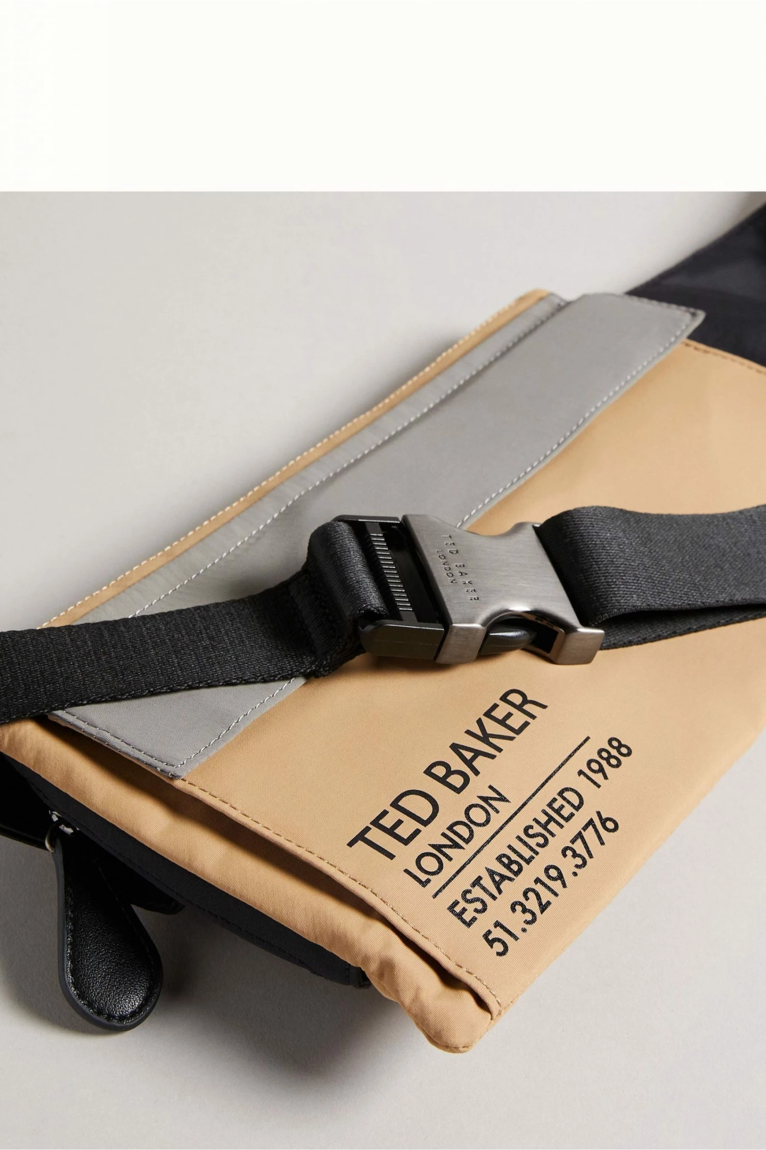 Ted Baker Tan Feddy Colour Block Bumbag 6 Ted Baker Tan Feddy Colour Block Bumbag - Image 4