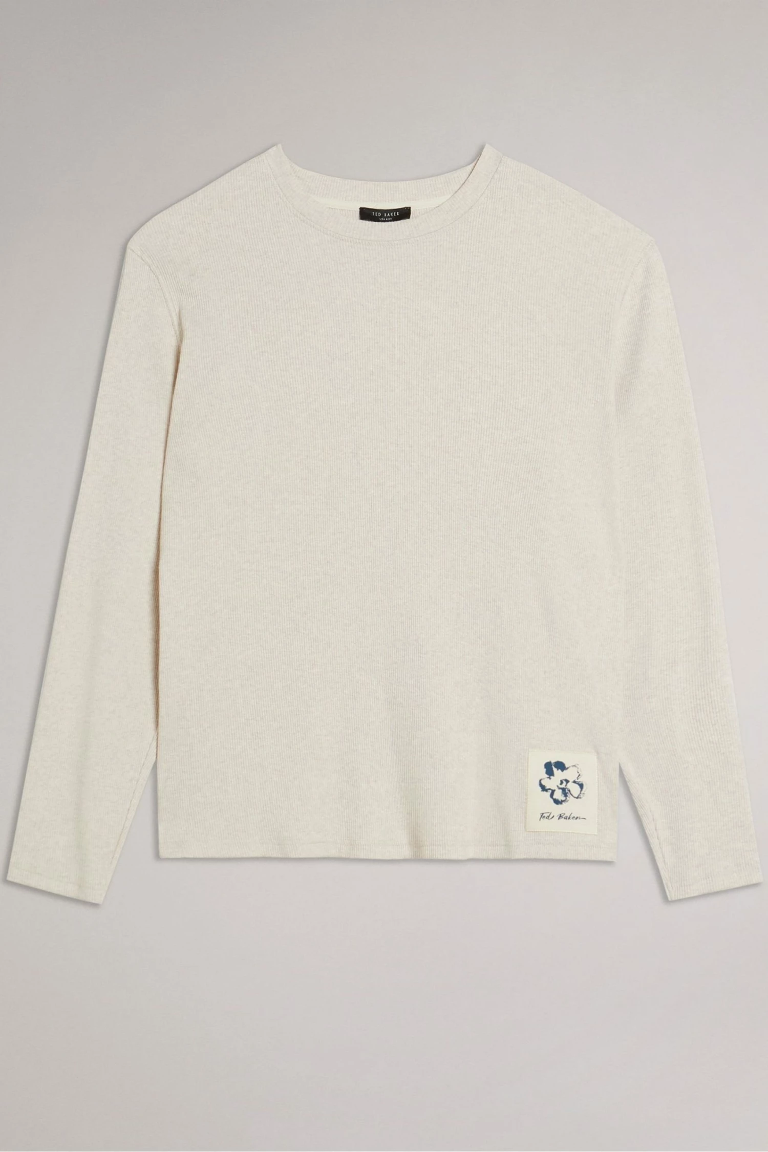 Ted Baker Natural Daley Long Sleeved Ribbed Top 7 Ted Baker Natural Daley Long Sleeved Ribbed Top - Image 5