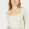 Ted Baker Cream Hhonor Square Neck 3/4 Sleeve Top -TED BAKER Sales Store unnamed file 3036