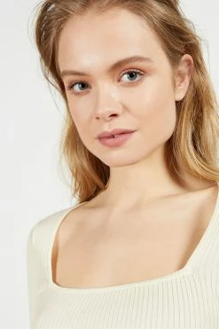 Ted Baker Cream Hhonor Square Neck 3/4 Sleeve Top -TED BAKER Sales Store unnamed file 3039