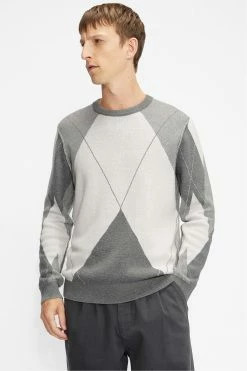 Ted Baker Grey Avebury Diamond Crew Neck Sweater 14 Ted Baker Grey Avebury Diamond Crew Neck Sweater -TED BAKER Sales Store unnamed file 3055