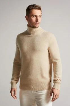 Ted Baker Brown Kubrick Cashmere Roll Neck Jumper -TED BAKER Sales Store unnamed file 3083
