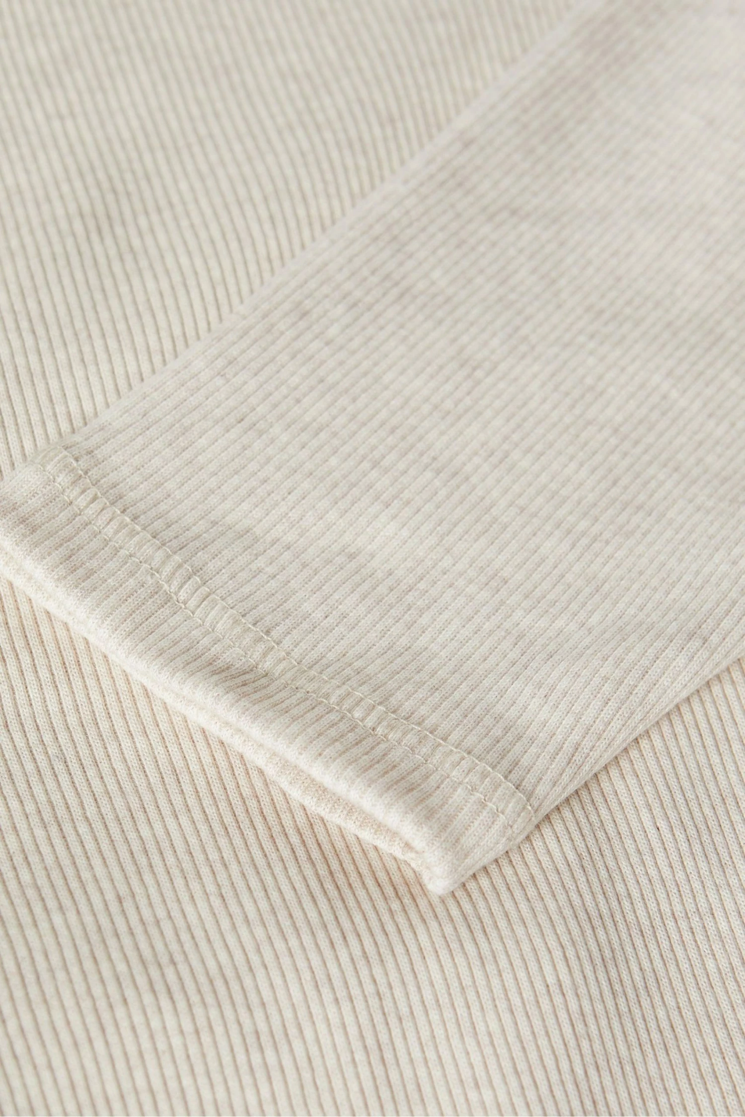 Ted Baker Natural Treyy Long Sleeved Ribbed Top 8 Ted Baker Natural Treyy Long Sleeved Ribbed Top - Image 6