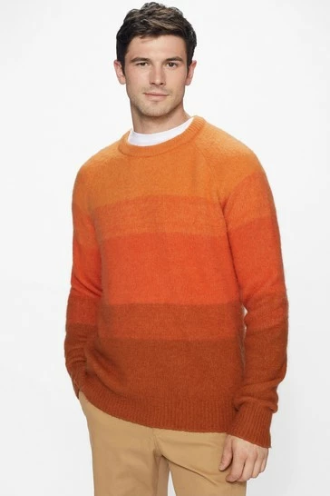 Ted Baker Rydal Orange Ls Ombre Crew Neck 8 Ted Baker Rydal Orange Ls Ombre Crew Neck - Image 6