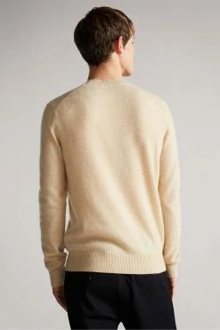 Ted Baker Chaplin Brown Cashmere Crew Neck Jumper 9 Ted Baker Chaplin Brown Cashmere Crew Neck Jumper -TED BAKER Sales Store unnamed file 3137