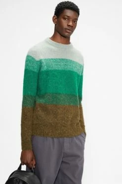 Ted Baker Green Rydal Ls Ombre Crew Neck -TED BAKER Sales Store unnamed file 3147