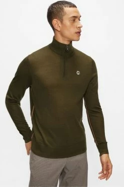 Ted Baker Green Tooting Ls Core Half Zip Jumper -TED BAKER Sales Store unnamed file 3158