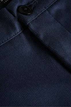 Ted Baker Blue Boxwel Camburn Fit Textured Trousers -TED BAKER Sales Store unnamed file 3195