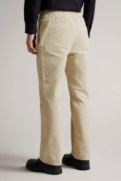 Ted Baker Natural Roydon Leyden Fit Herringbone Trousers -TED BAKER Sales Store unnamed file 3199