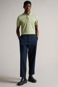 Ted Baker Blue Lopen Talbot Fit Heavy Twill Trousers