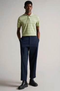 Ted Baker Blue Lopen Talbot Fit Heavy Twill Trousers -TED BAKER Sales Store unnamed file 3208