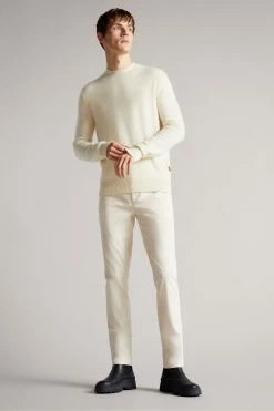 Ted Baker Genay Irvine White Fit Slim Chinos -TED BAKER Sales Store unnamed file 3211