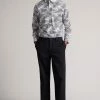 Ted Baker Black Dalham Leyden Fit Heavy Twill Trousers -TED BAKER Sales Store unnamed file 3231