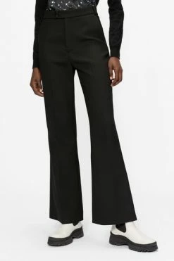 Ted Baker Blaycet Black High Waist Slim Flare Trousers -TED BAKER Sales Store unnamed file 3245